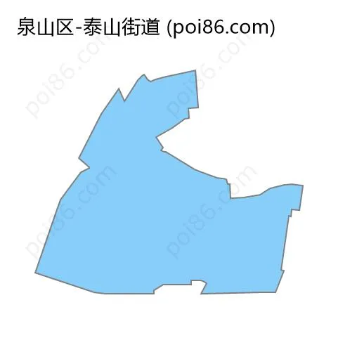 泰山街道边界地图