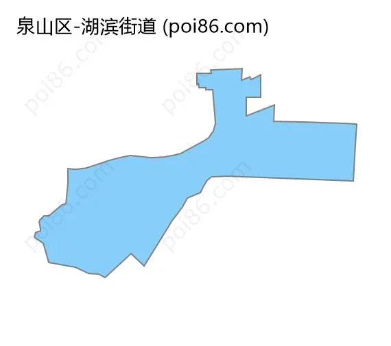 湖滨街道边界地图
