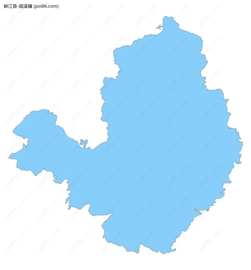 砚溪镇边界地图