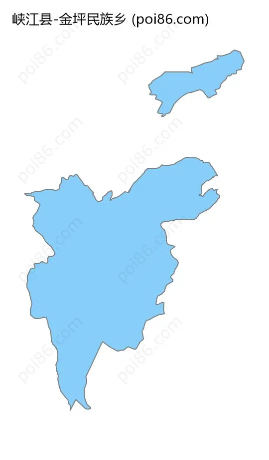 金坪民族乡边界地图