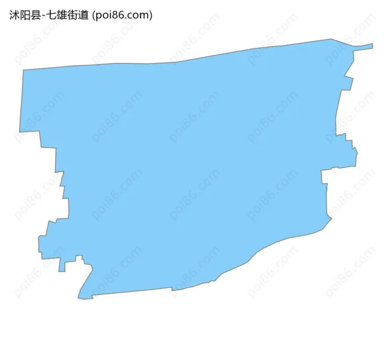 七雄街道边界地图