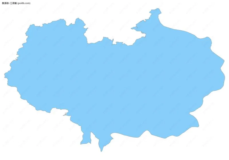 江湾镇边界地图