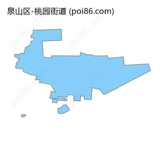 桃园街道边界地图