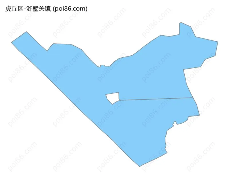 浒墅关镇边界地图