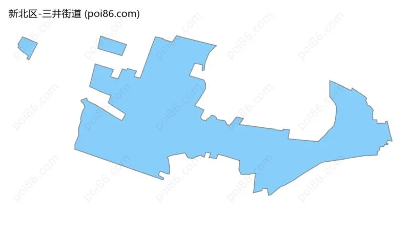 三井街道边界地图