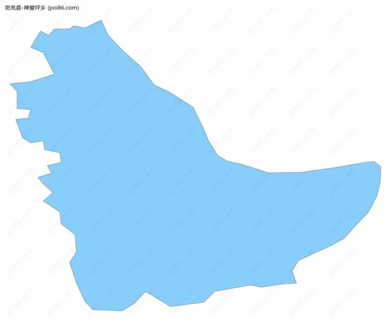 神堂坪乡边界地图