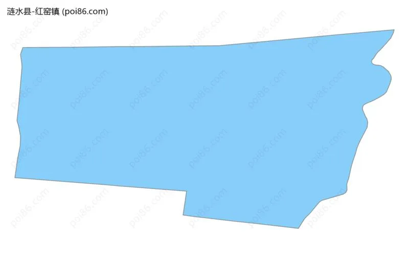 红窑镇边界地图