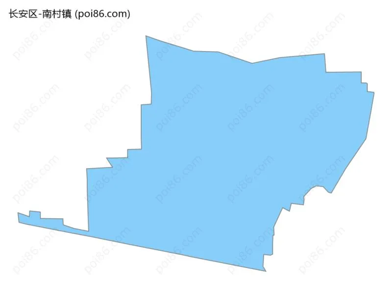 南村镇边界地图