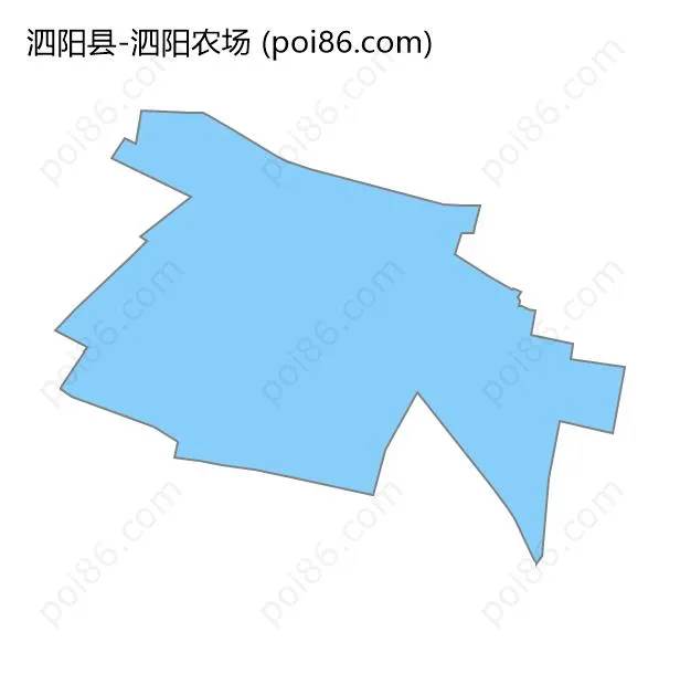 泗阳农场边界地图