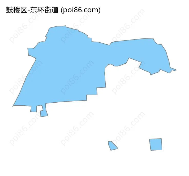 东环街道边界地图