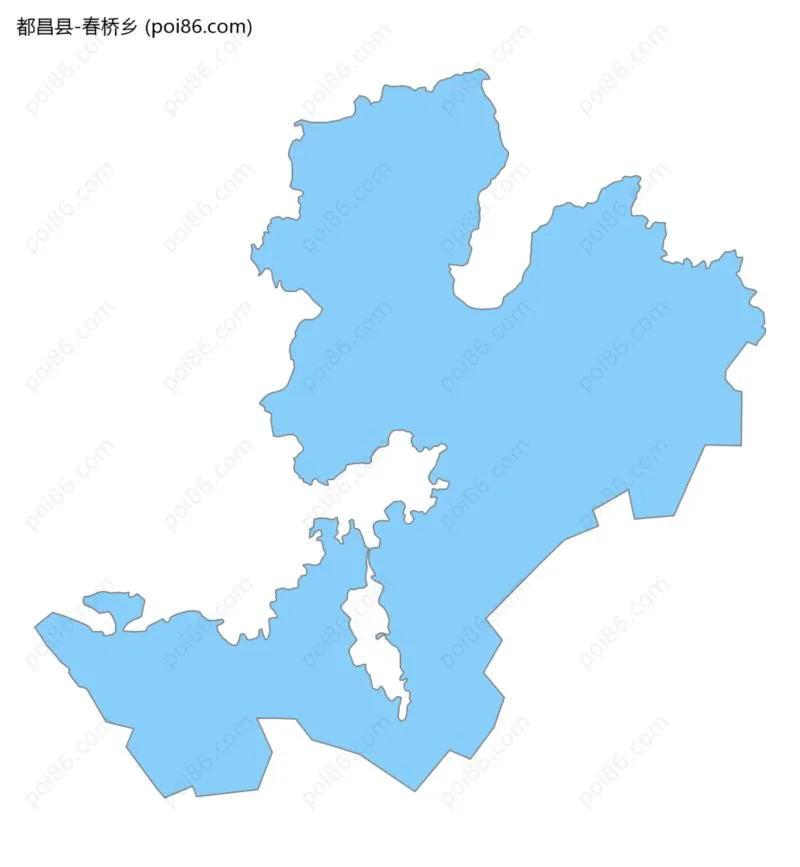 春桥乡边界地图