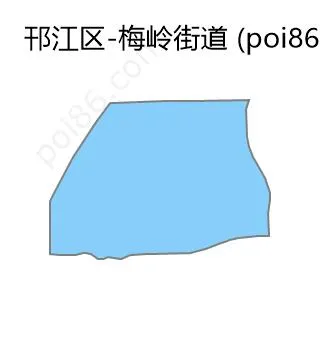 梅岭街道边界地图