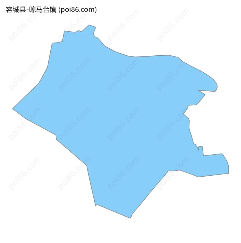 晾马台镇边界地图