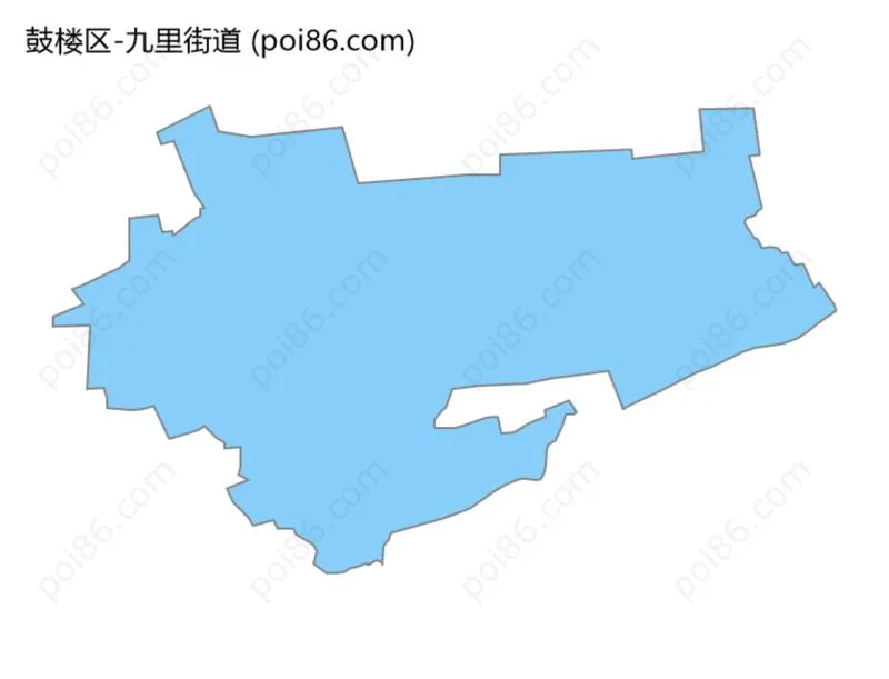 九里街道边界地图