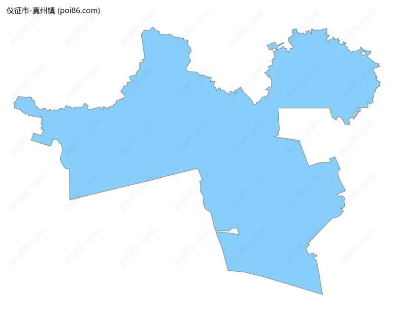真州镇边界地图