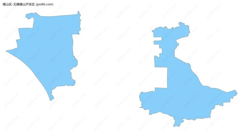 无锡锡山开发区边界地图