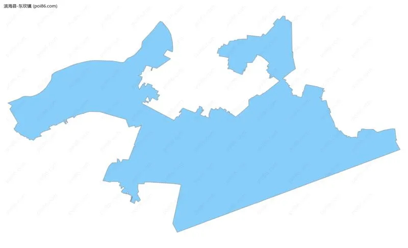 东坎镇边界地图