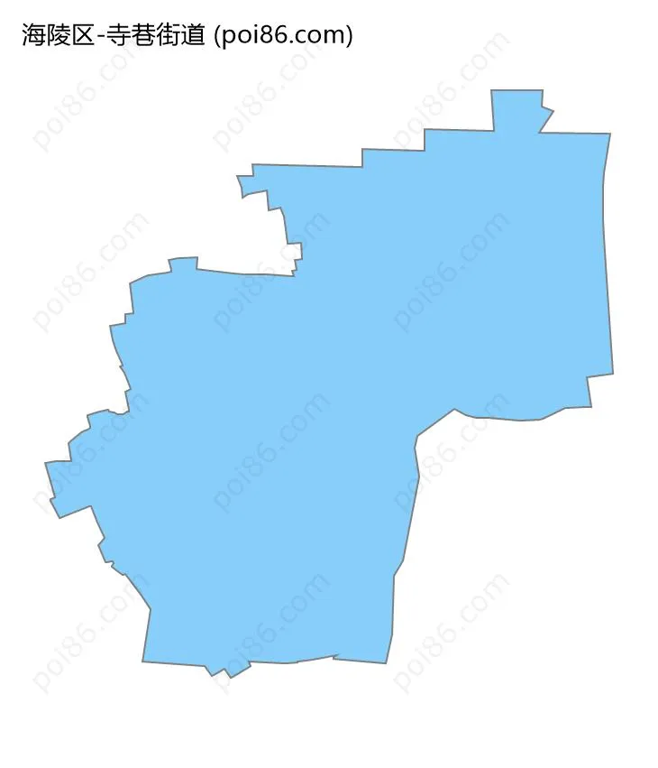 寺巷街道边界地图