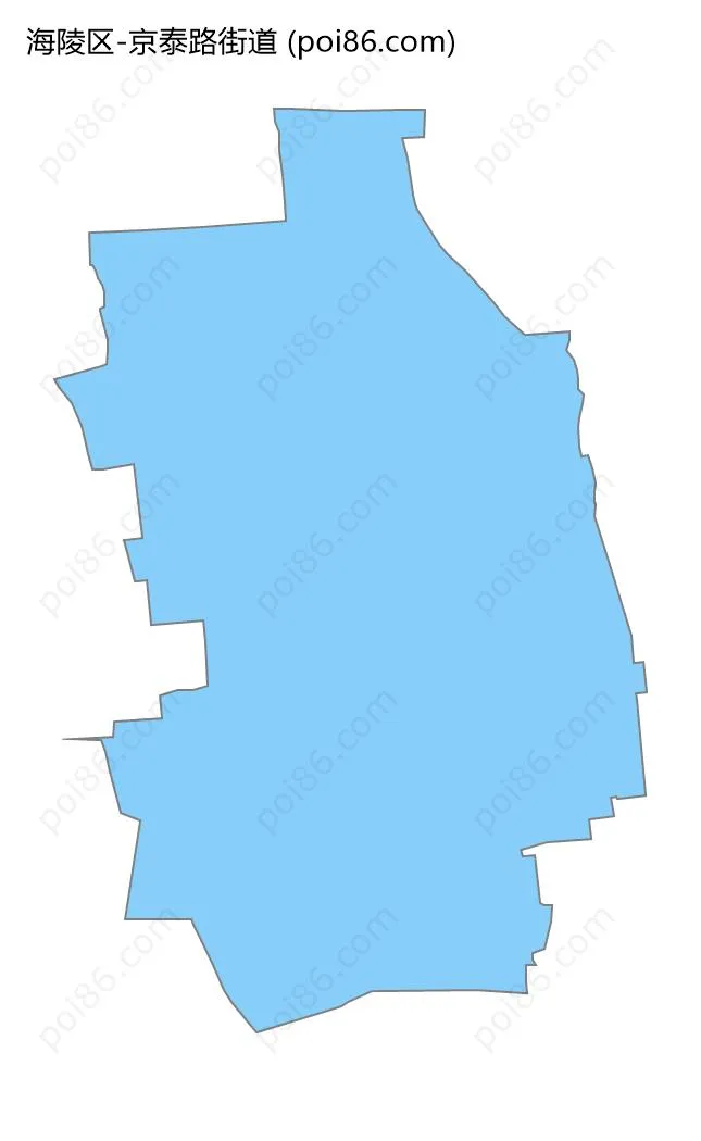京泰路街道边界地图