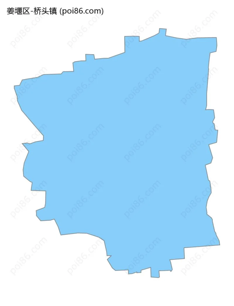 桥头镇边界地图