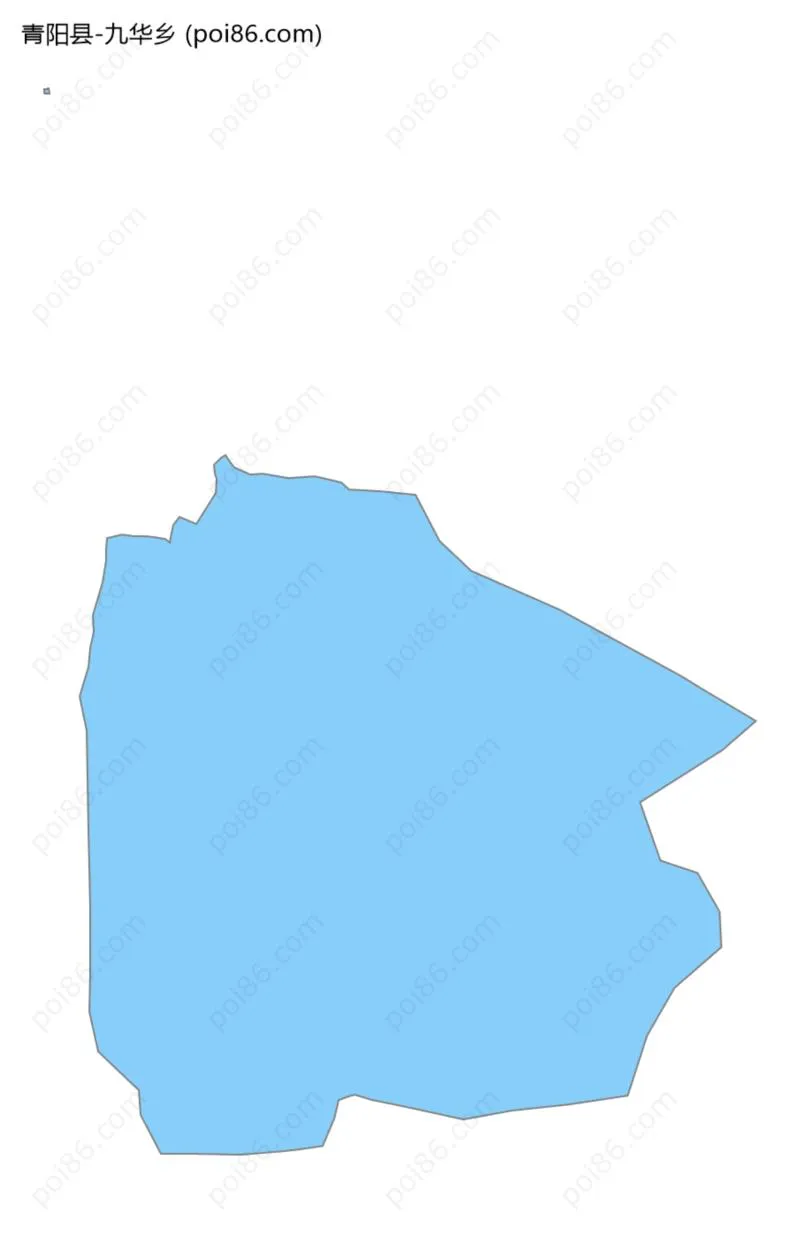 九华乡边界地图