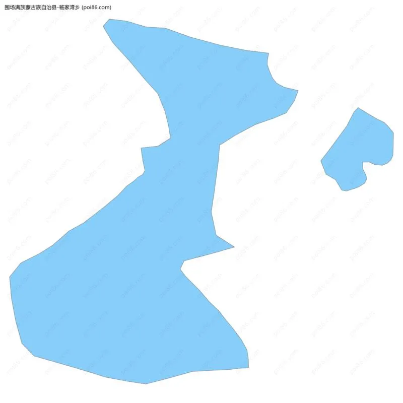 杨家湾乡边界地图