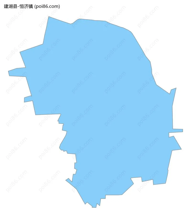 恒济镇边界地图