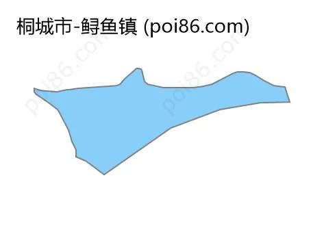 鲟鱼镇边界地图