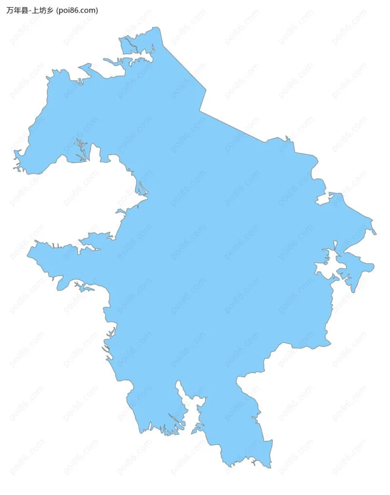 上坊乡边界地图