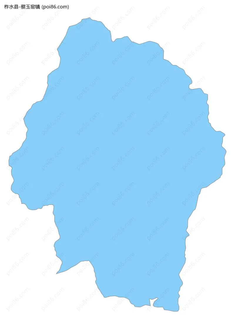 蔡玉窑镇边界地图