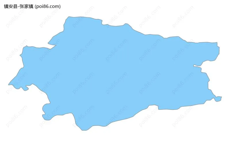 张家镇边界地图