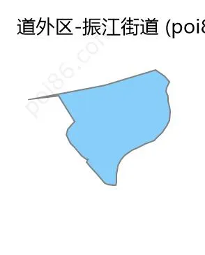 振江街道边界地图