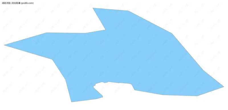 河北街道边界地图