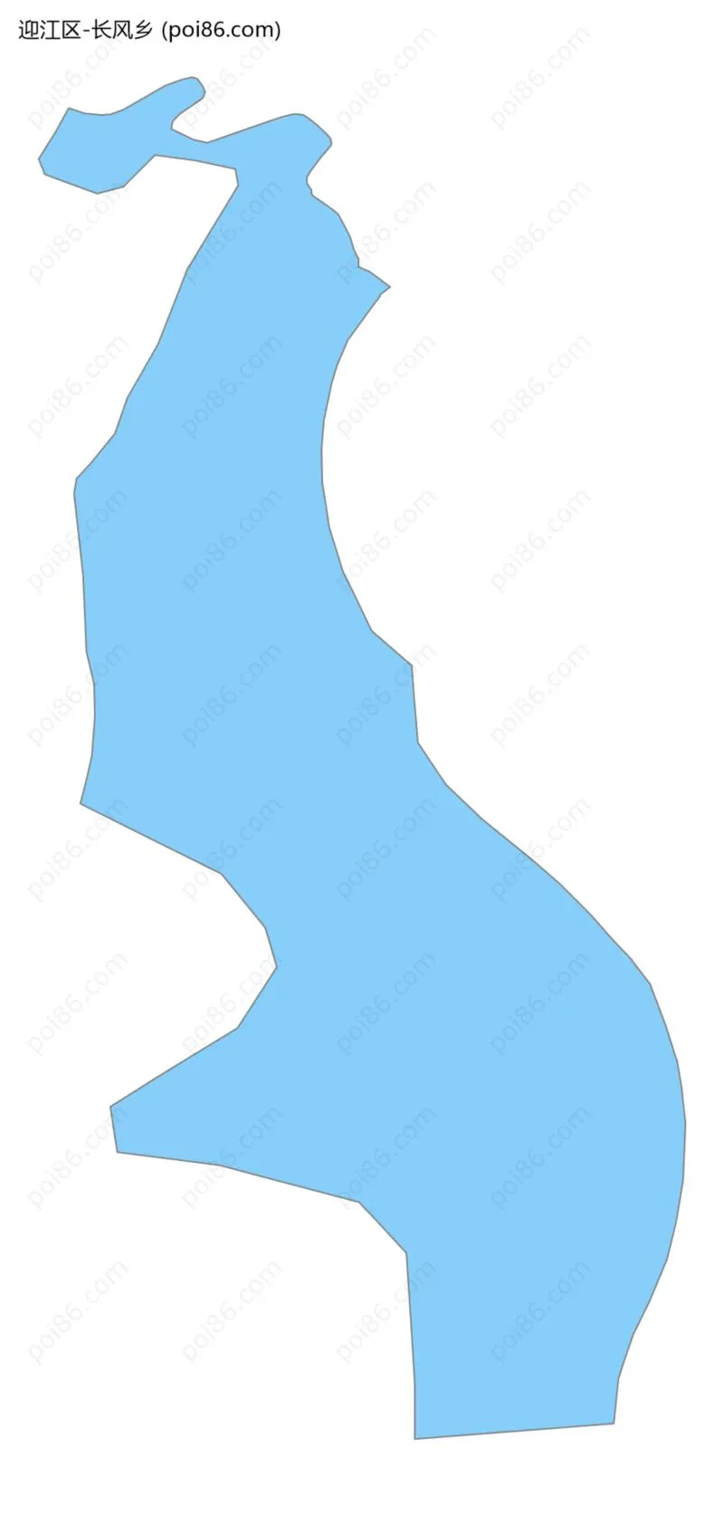 长风乡边界地图