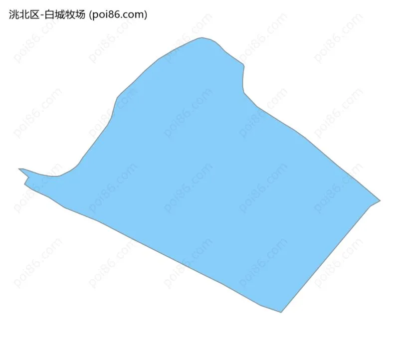 白城牧场边界地图