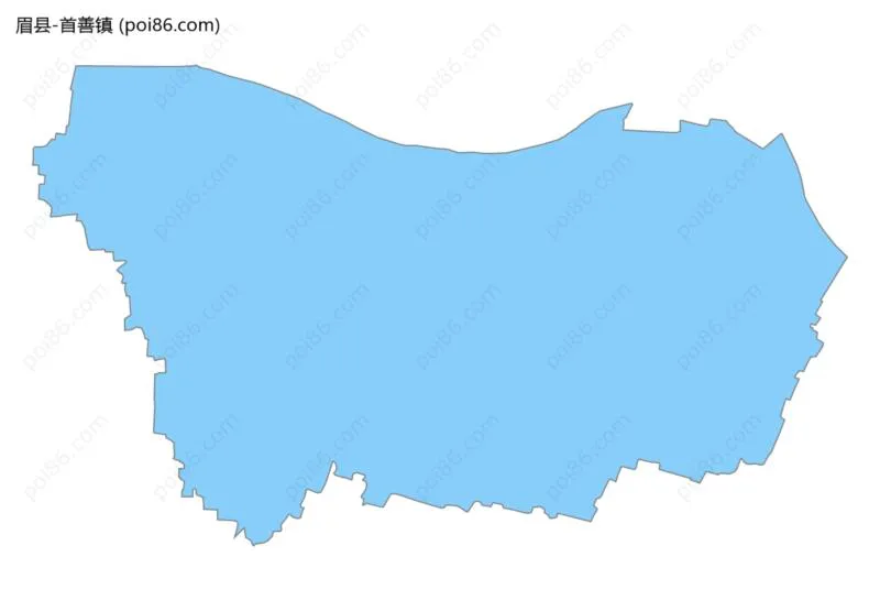 首善镇边界地图