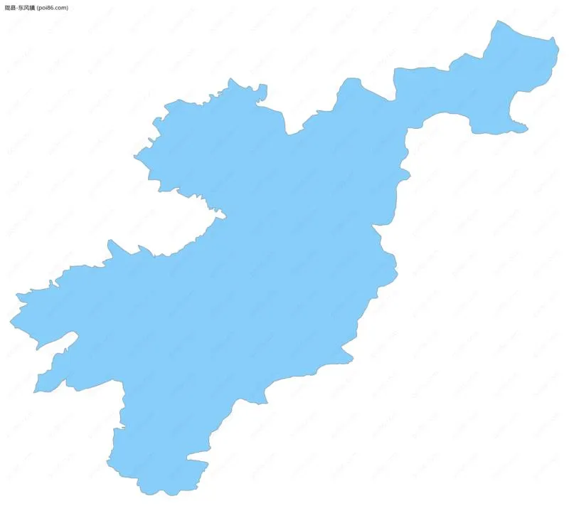 东风镇边界地图