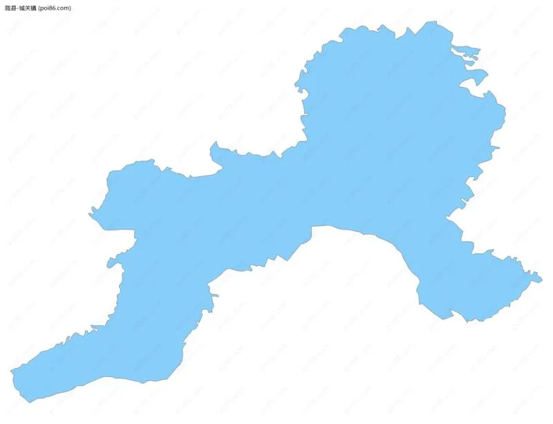 城关镇边界地图