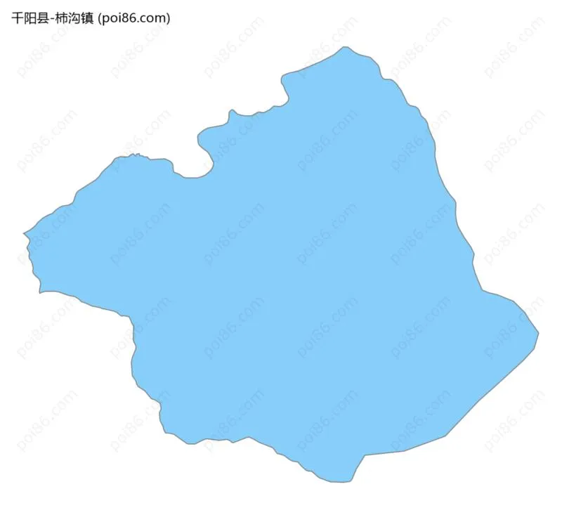 柿沟镇边界地图