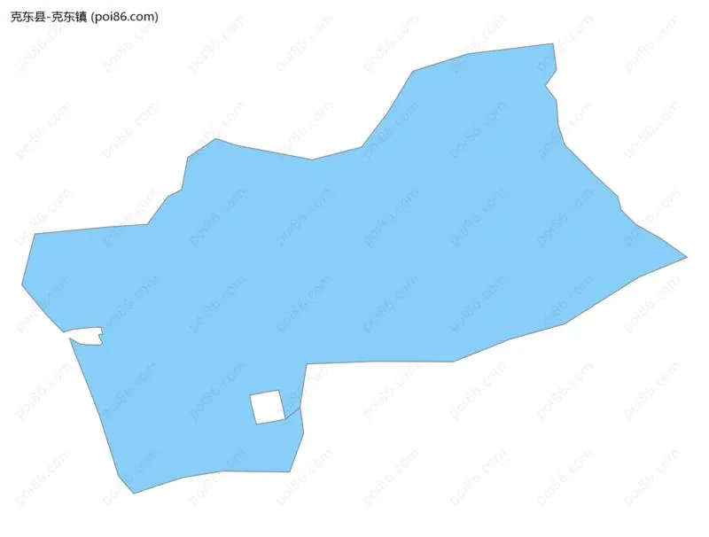 克东镇边界地图