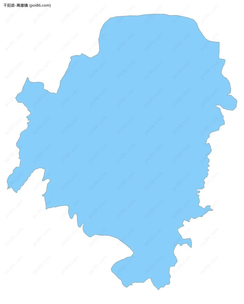 高崖镇边界地图