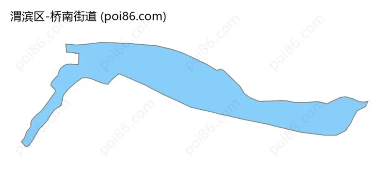 桥南街道边界地图
