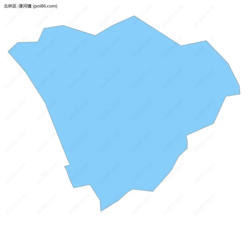 津河镇边界地图