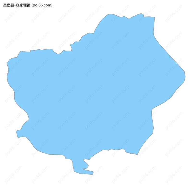 寇家塬镇边界地图