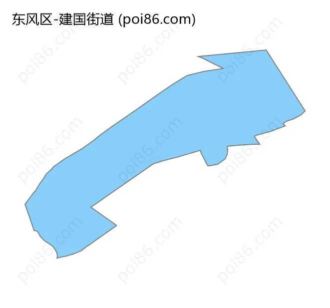 建国街道边界地图