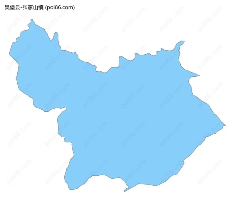 张家山镇边界地图