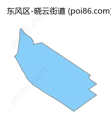 晓云街道边界地图