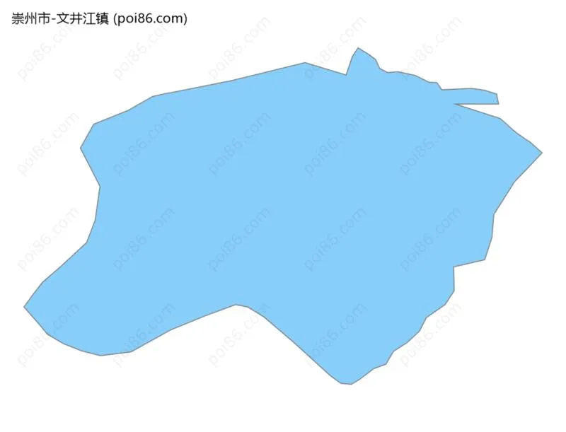 文井江镇边界地图