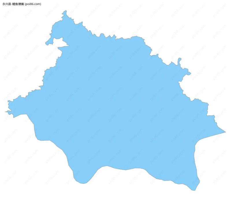 鲤鱼塘镇边界地图