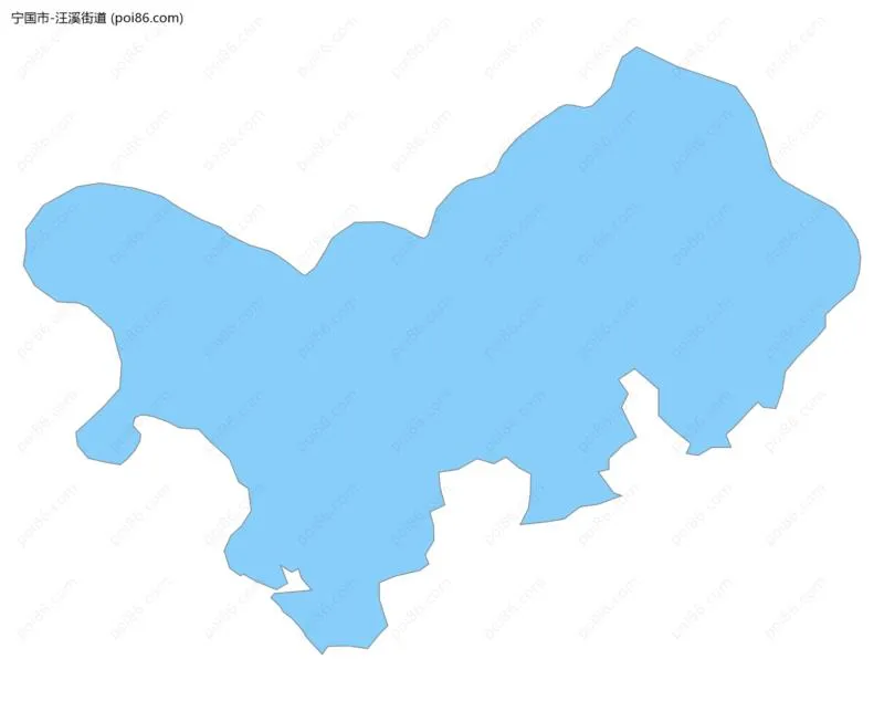 汪溪街道边界地图